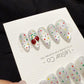 Reusable Big Cherry | Handmade Press On Gel Acrylic Nails | 4for3 Timed Offer