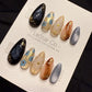 Reusable Vintage Midnight Petals | Handmade Press On Gel Acrylic Nails | 4for3 Timed Offer