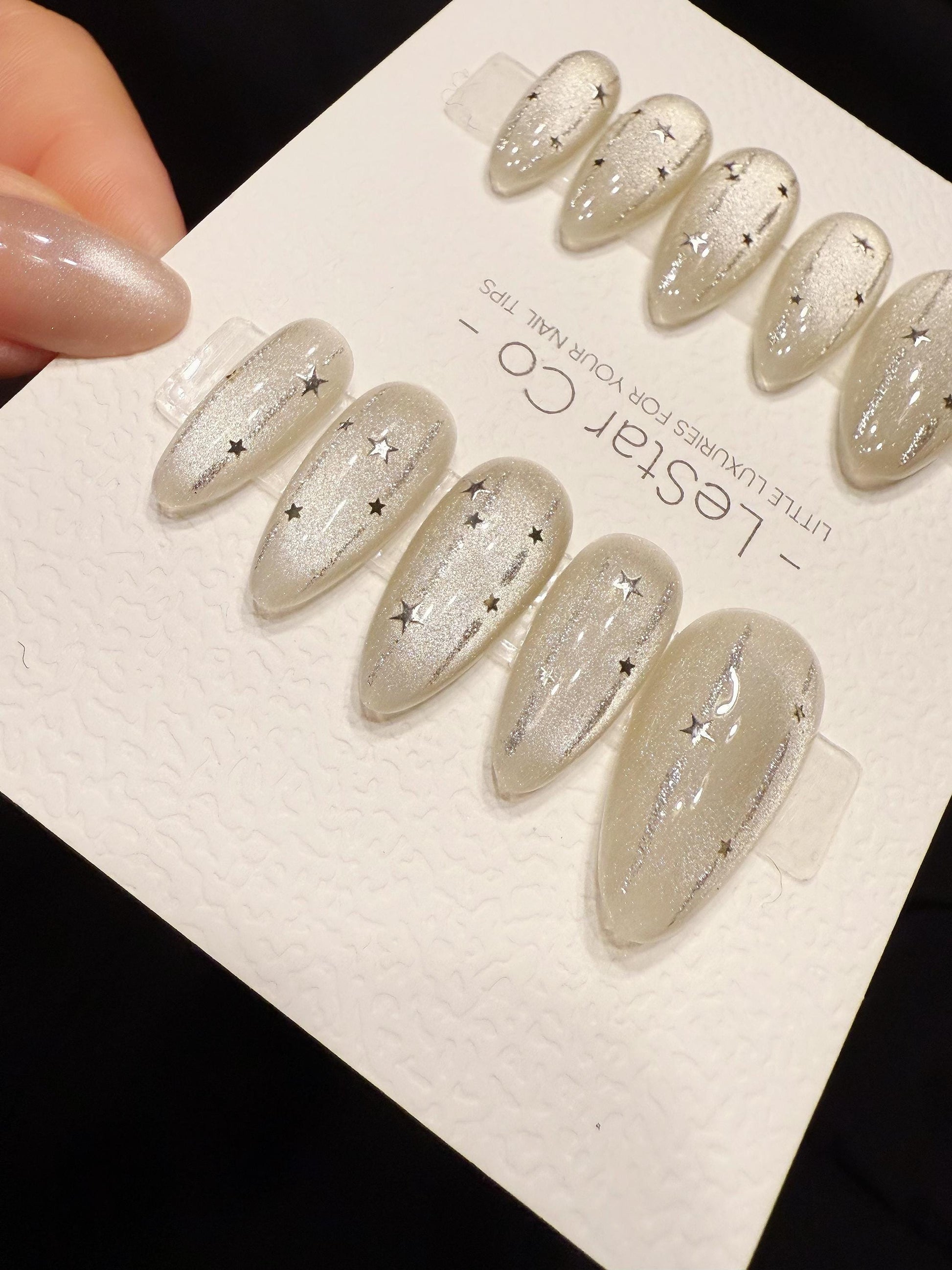 Reusable Shooting Star | Handmade Press On Gel Nails | 4for3 Timed Offer