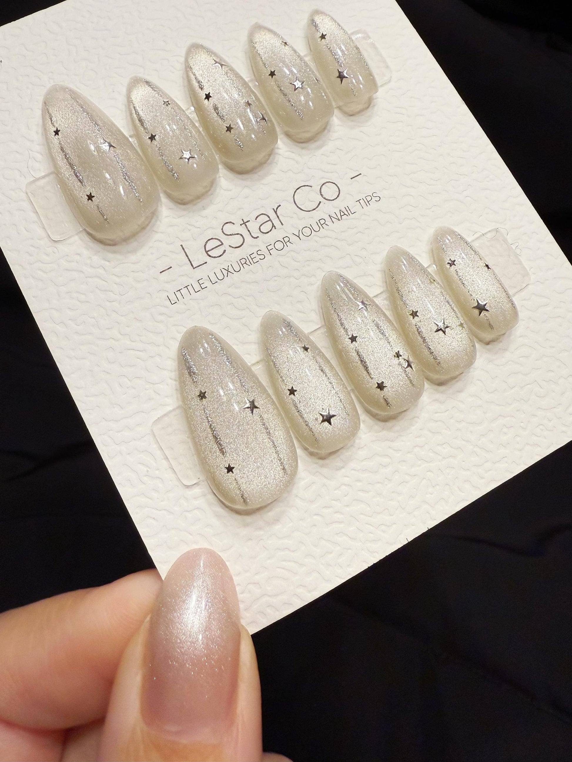 Reusable Shooting Star | Handmade Press On Gel Nails | 4for3 Timed Offer