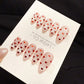 Reusable Candy kiss Hearts Cat Eye | Handmade Press On Gel Nails