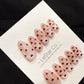 Reusable Candy kiss Hearts Cat Eye | Handmade Press On Gel Nails