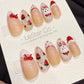 Reusable Strawberry Puppy | Handmade Press On Gel Acrylic Nails | 4for3 Timed Offer