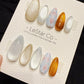 Reusable Champagne Tweed Luxe | Handmade Press On Gel Acrylic Nails | 4for3 Timed Offer