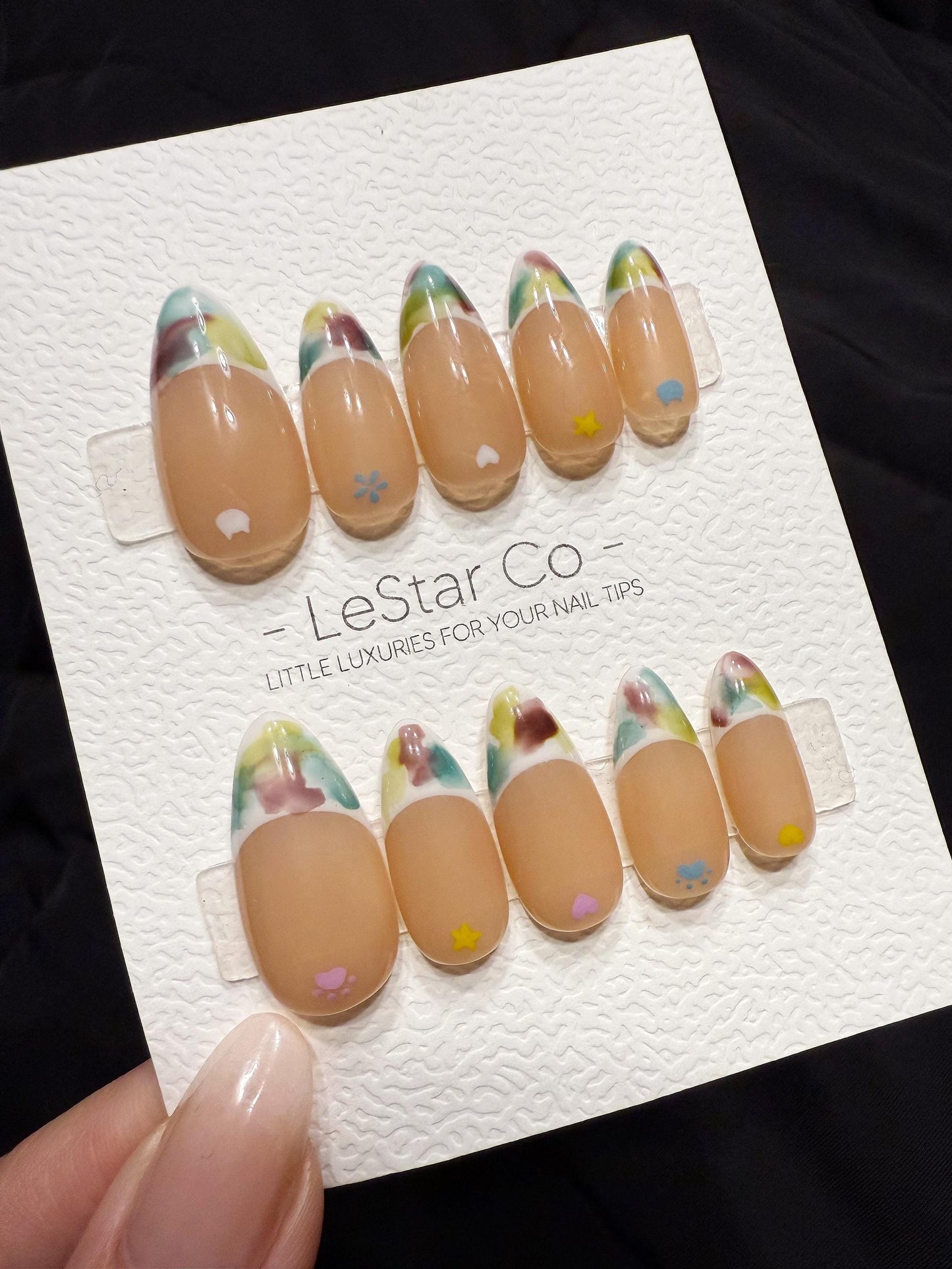 Reusable Pastel Dream Tips | Handmade Press On Gel Acrylic Nails | 4for3 Timed Offer