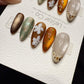 Reusable Mocha Garden Cat Eye | Handmade Press On Gel Nails | 4for3 Timed Offer