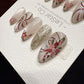 Reusable Petal Ribbon | Handmade Press On Gel Acrylic Nails | 4for3 Timed Offer