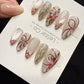 Reusable Petal Ribbon | Handmade Press On Gel Acrylic Nails | 4for3 Timed Offer