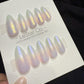 Reusable Aurora Veil | Handmade Press On Gel Acrylic Nails | 4for3 Timed Offer