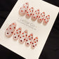 Reusable Candy kiss Hearts Cat Eye | Handmade Press On Gel Nails