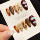 Reusable Cocoa Drift Illusion | Handmade Press On Gel Acrylic Nails | 4for3 Timed Offer