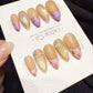 Reusable Sweet Galaxy French | Handmade Press On Gel Acrylic Nails | 4for3 Timed Offer