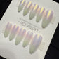 Reusable Aurora Veil | Handmade Press On Gel Acrylic Nails | 4for3 Timed Offer