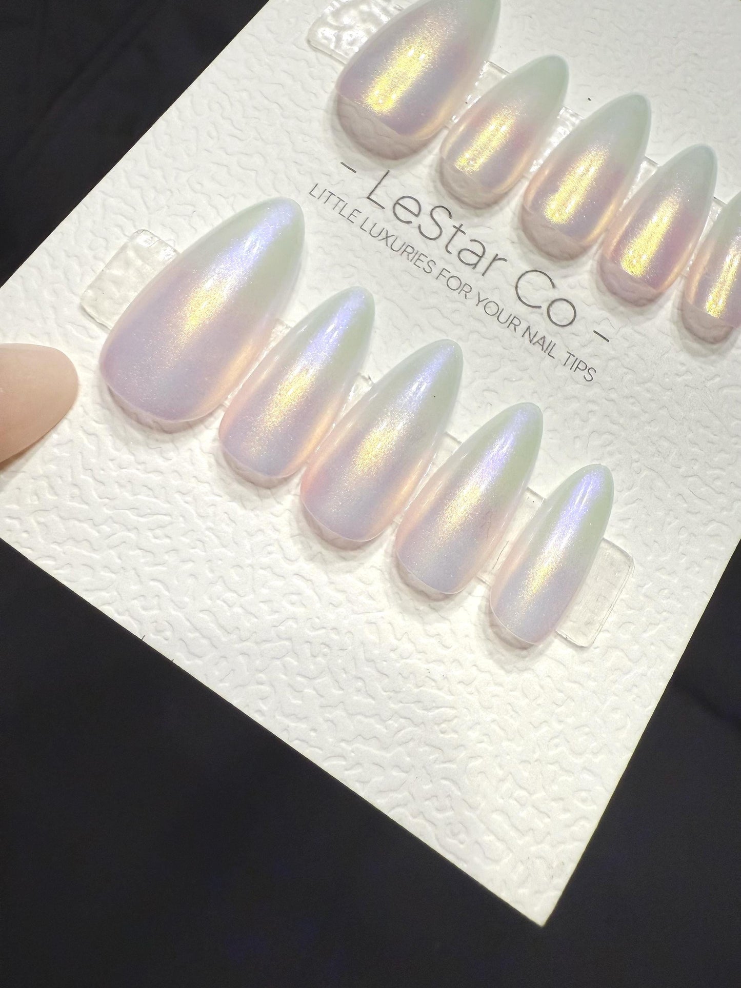 Reusable Aurora Veil | Handmade Press On Gel Acrylic Nails | 4for3 Timed Offer