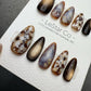 Reusable Smoky Marble Glow | Handmade Press On Gel Acrylic Nails | 4for3 Timed Offer