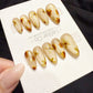 Reusable Golden Petal Drifts | Handmade Press On Gel Acrylic Nails | 4for3 Timed Offer