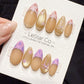 Reusable Sweet Galaxy French | Handmade Press On Gel Acrylic Nails | 4for3 Timed Offer