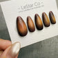 Handmade Press On Molten Bronze Glow Gel Acrylic Nails 4for3 Timed Offer