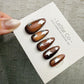 Handmade Press On Mocha Galaxy Stars Cat Eye Gel Acrylic Nails 4for3 Timed Offer