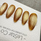 Handmade Press On Champagne Amber Cat Eye Gel Acrylic Nails 4for3 Timed Offer