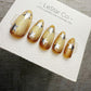 Handmade Press On Gold Star Rush Cat Eye Gel Nails 4for3 Timed Offer