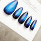 Handmade Press On Ocean Beam Cat Eye Gel Acrylic Nails 4for3 Timed Offer