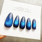 Handmade Press On Ocean Beam Cat Eye Gel Acrylic Nails 4for3 Timed Offer