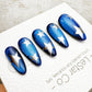 Handmade Press On Starry Ocean Beam Cat Eye Gel Nails 4for3 Timed Offer