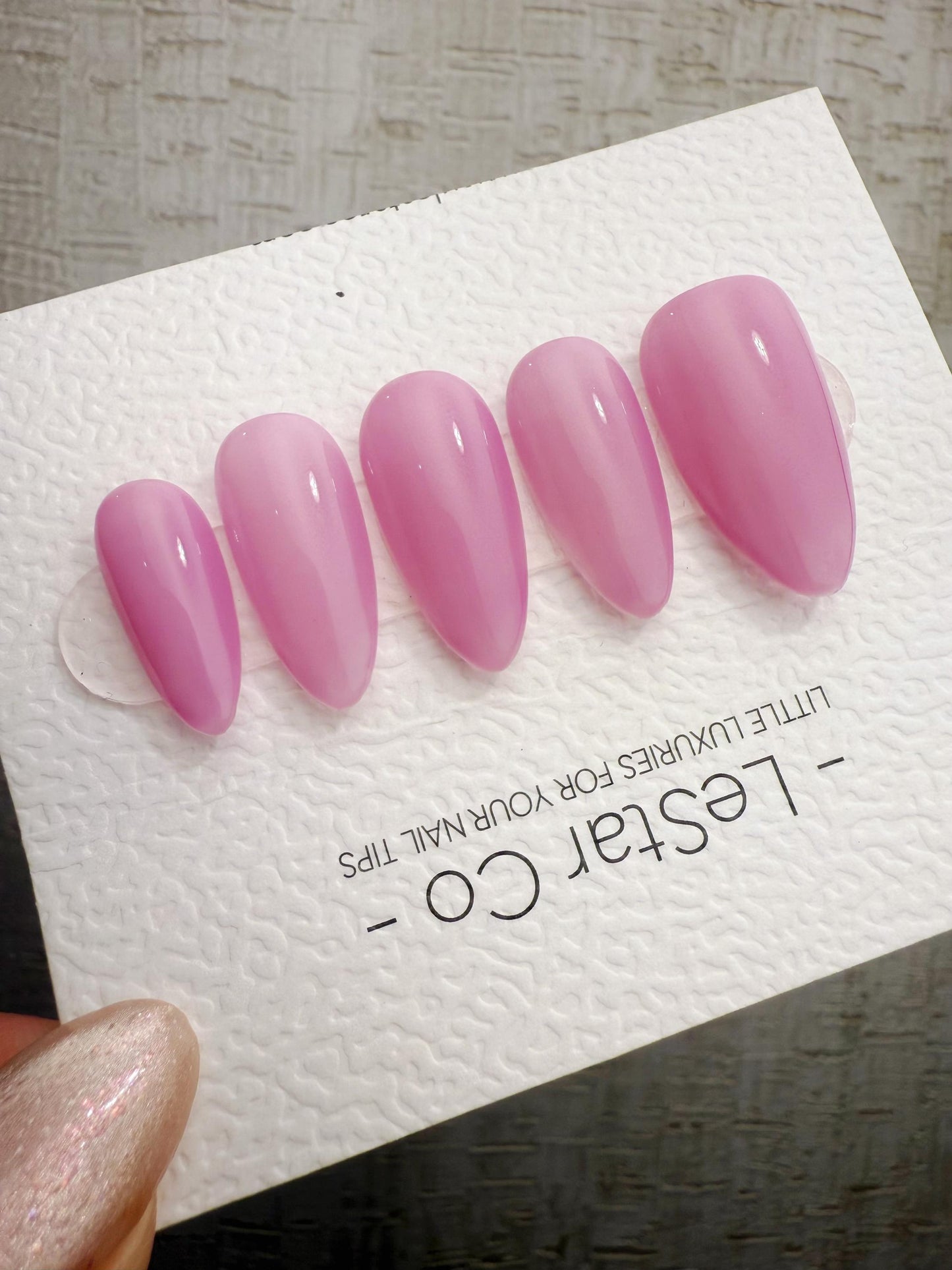 Handmade Press On Soft Candy Pink Gel Nails 4for3 Timed Offer