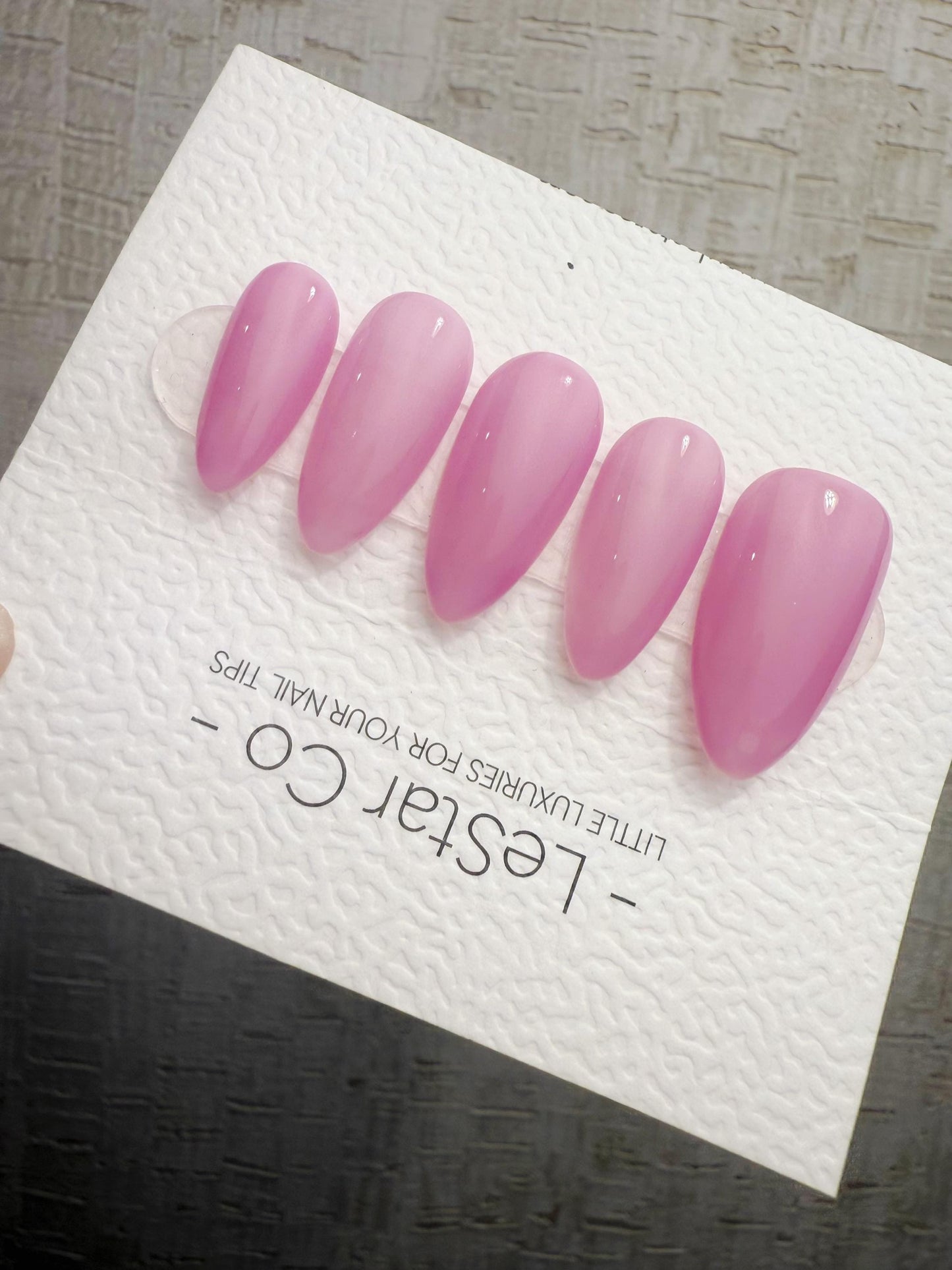 Handmade Press On Soft Candy Pink Gel Nails 4for3 Timed Offer