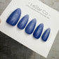 Handmade Press On Soft Ocean Mist Blue Gel Nails 4for3 Timed Offer