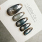 Handmade Press On Cobalt Smoke Star Cat Eye Gel Nails 4for3 Timed Offer