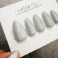Handmade Press On Frozen Ash Glow Cat Eye Gel Acrylic Nails 4for3 Timed Offer