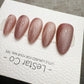 Handmade Press On Dusty Rose Cat Eye Gel Acrylic Nails 4for3 Timed Offer
