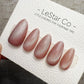Handmade Press On Dusty Rose Cat Eye Gel Acrylic Nails 4for3 Timed Offer