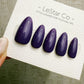 Handmade Press On Royal Violet Mist Gel Acrylic Nails 4for3 Timed Offer