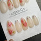 Reusable Soft Rose Whisper | Handmade Press On Gel Acrylic Nails | 4for3 Timed Offer