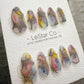 Handmade Press On Golden Vein Water Color 4for3 Timed Offer