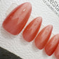 Reusable Sunset Peach Dust | Handmade Press On Gel Acrylic Nails | 4for3 Timed Offer