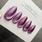 Reusable Plum Galaxy Glow | Handmade Press On Gel Acrylic Nails | 4for3 Timed Offer