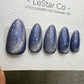 Reusable Ice Nebula Glow Cat Eye | Handmade Press On Gel Acrylic Nails