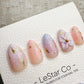 Handmade Press On Lavender Fairy Dust Gel Nails 4for3 Timed Offer