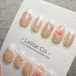 Handmade Press On Creamy Bloom Tips Gel Acrylic Nails 4for3 Timed Offer
