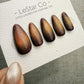 Handmade Press On Molten Bronze Glow Gel Acrylic Nails 4for3 Timed Offer