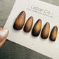 Handmade Press On Molten Bronze Glow Gel Acrylic Nails 4for3 Timed Offer