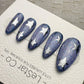 Handmade Press On Cosmic Indigo Star Cat Eye Gel Acrylic Nails 4for3 Timed Offer