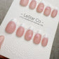 Handmade Press On Sweetheart French Tips Gel Acrylic Nails 4for3 Timed Offer