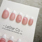 Handmade Press On Sweetheart French Tips Gel Acrylic Nails 4for3 Timed Offer
