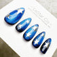 Handmade Press On Starry Ocean Beam Cat Eye Gel Nails 4for3 Timed Offer
