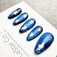 Handmade Press On Starry Ocean Beam Cat Eye Gel Nails 4for3 Timed Offer